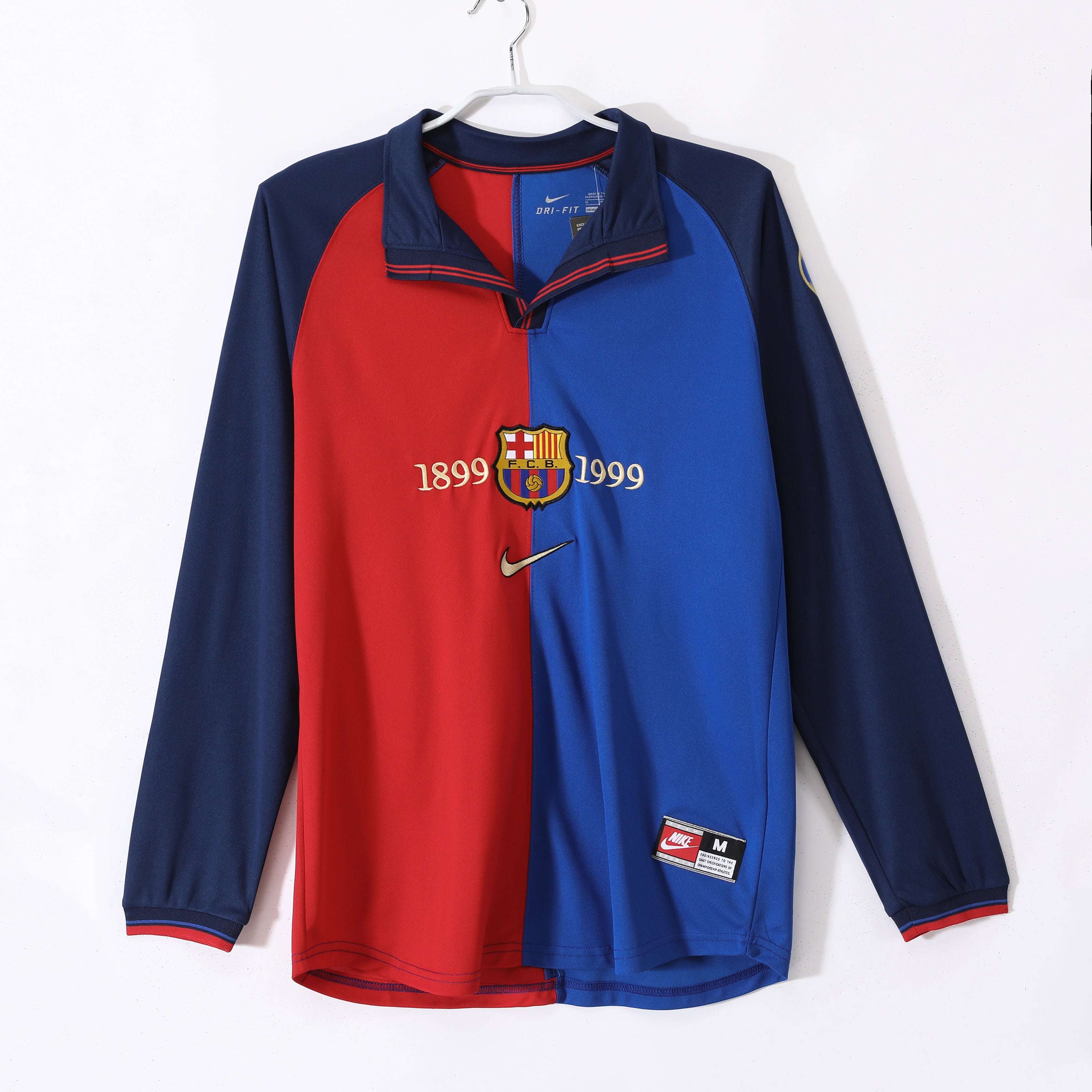 Barca 1999-2000 Retro Langarm