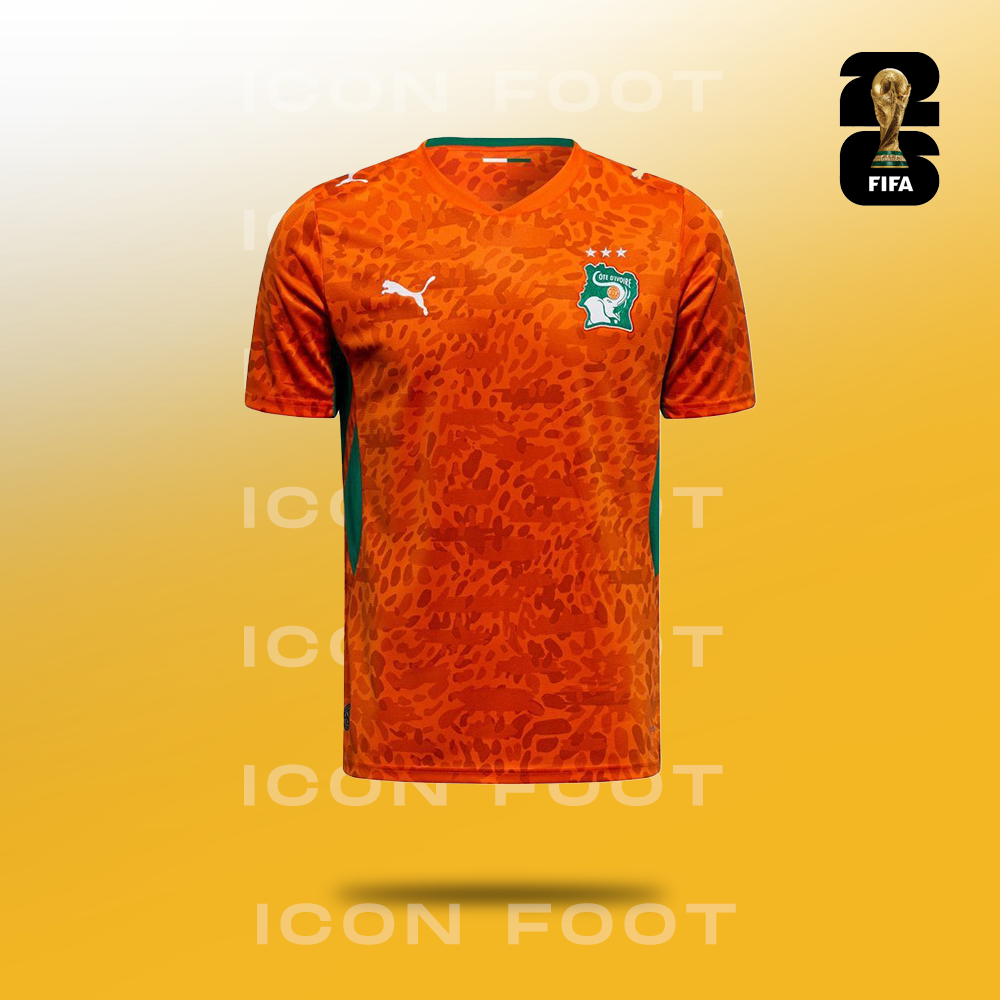Maillot Domicile Côte d'Ivoire Coupe du Monde 2026
