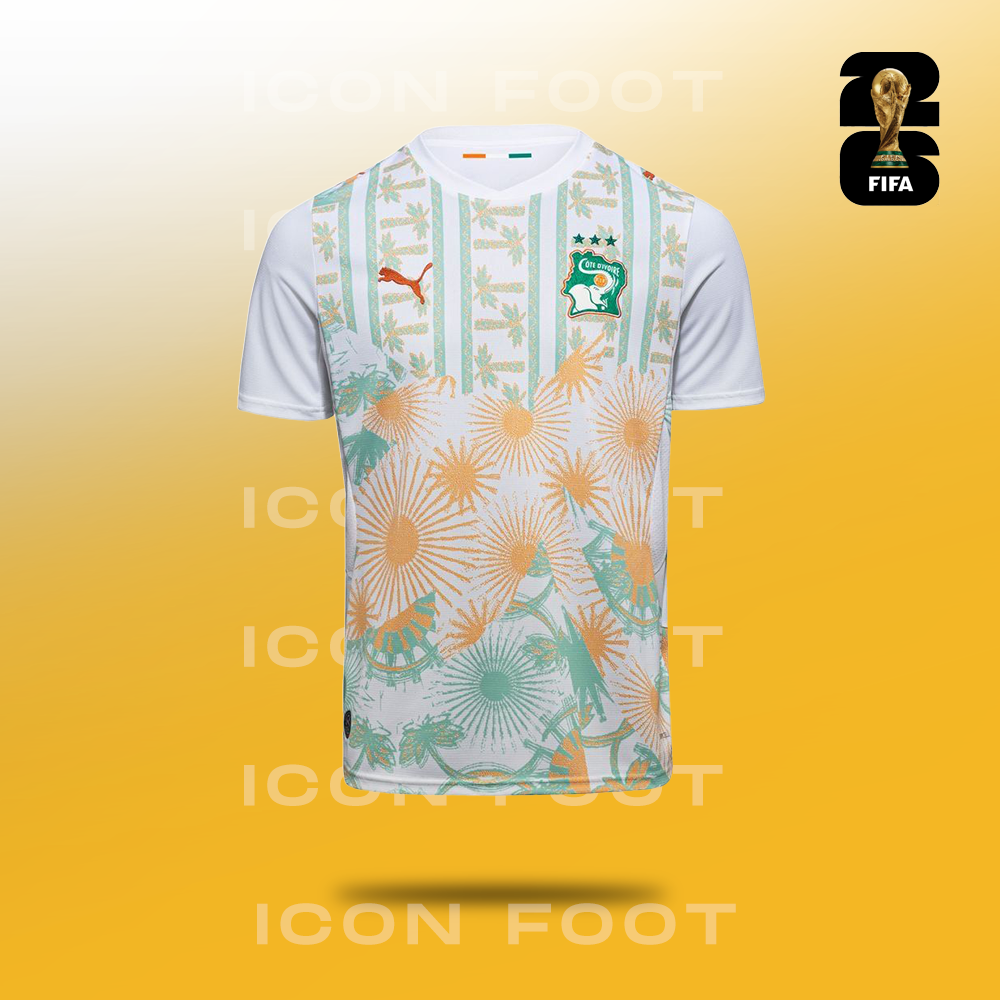 Maillot Extérieur Côte d'Ivoire Coupe du Monde 2026
