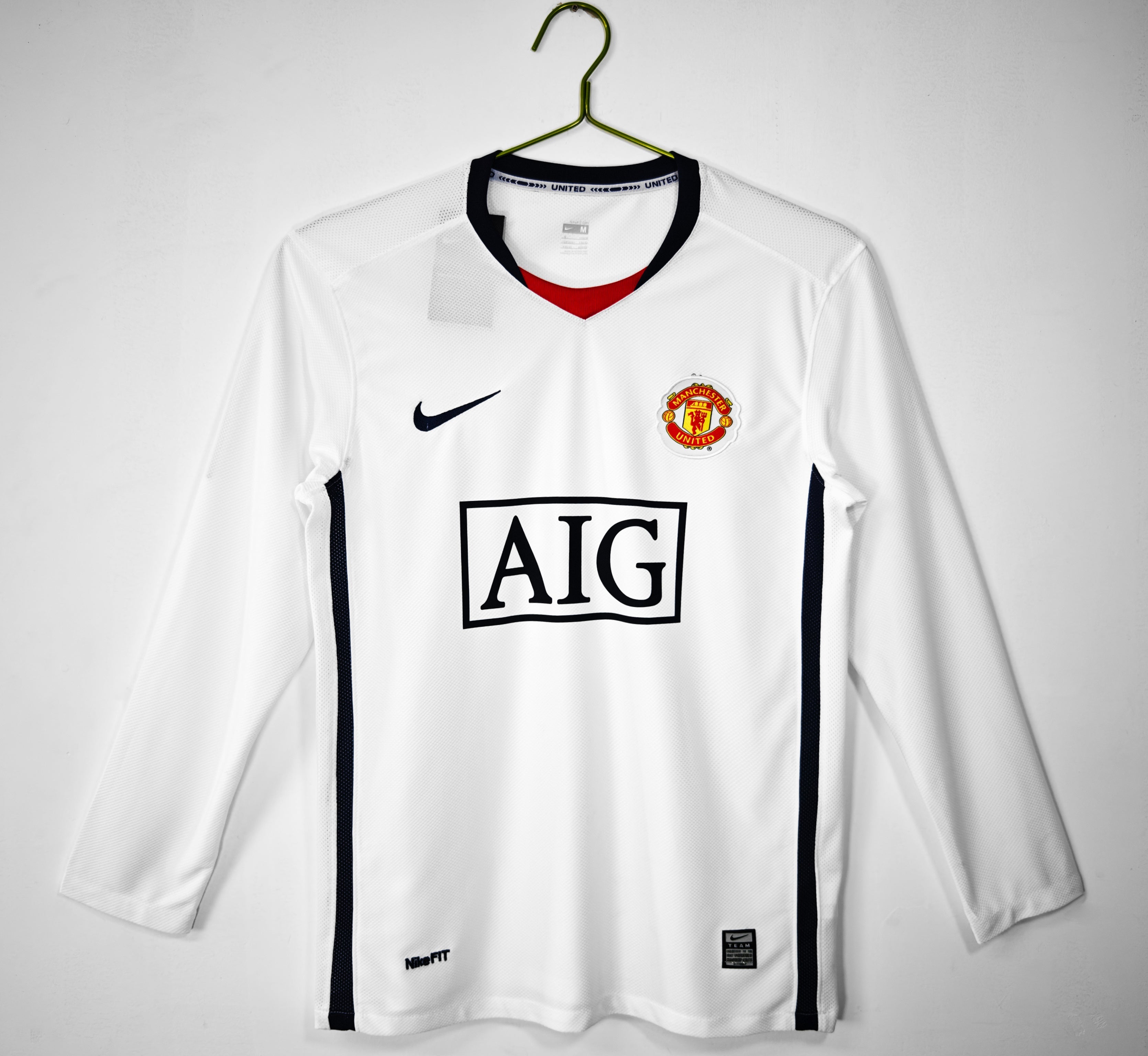 Manchester United 2008 Retro Auswärtstrikot Langarm