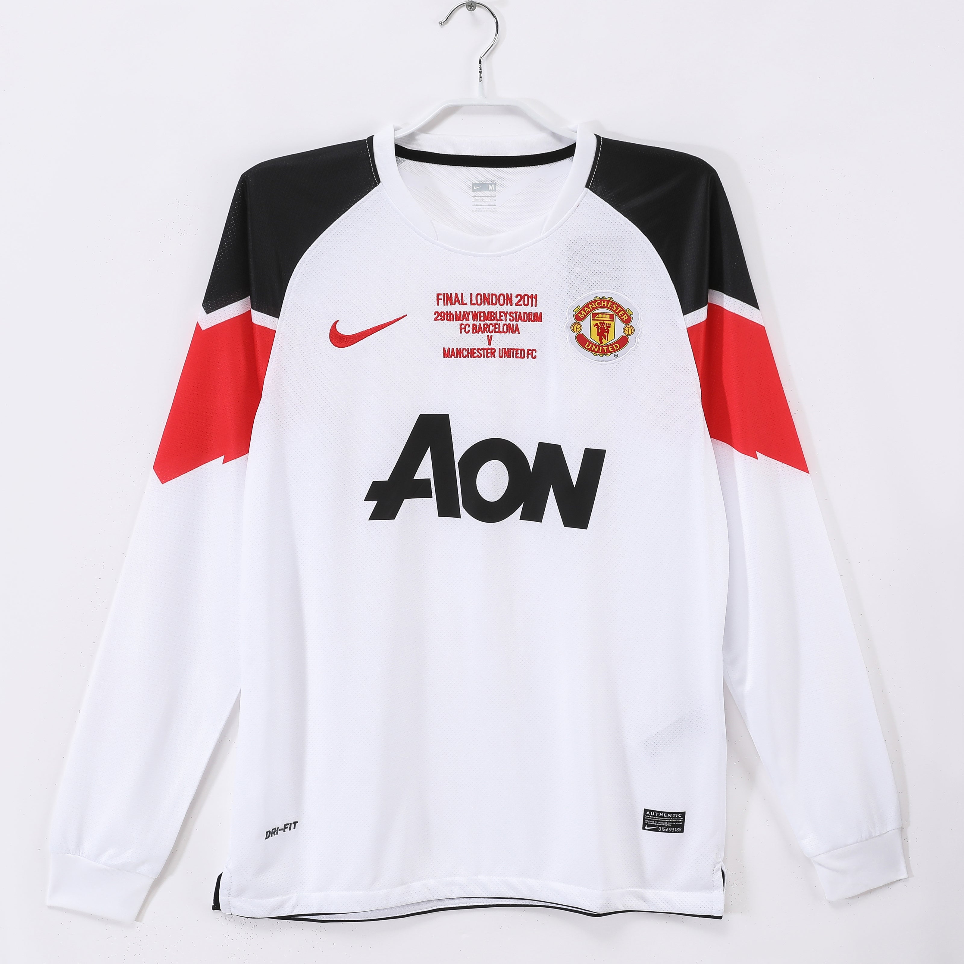 Manchester United 2010 Retro Away Final Edition Manche Longue